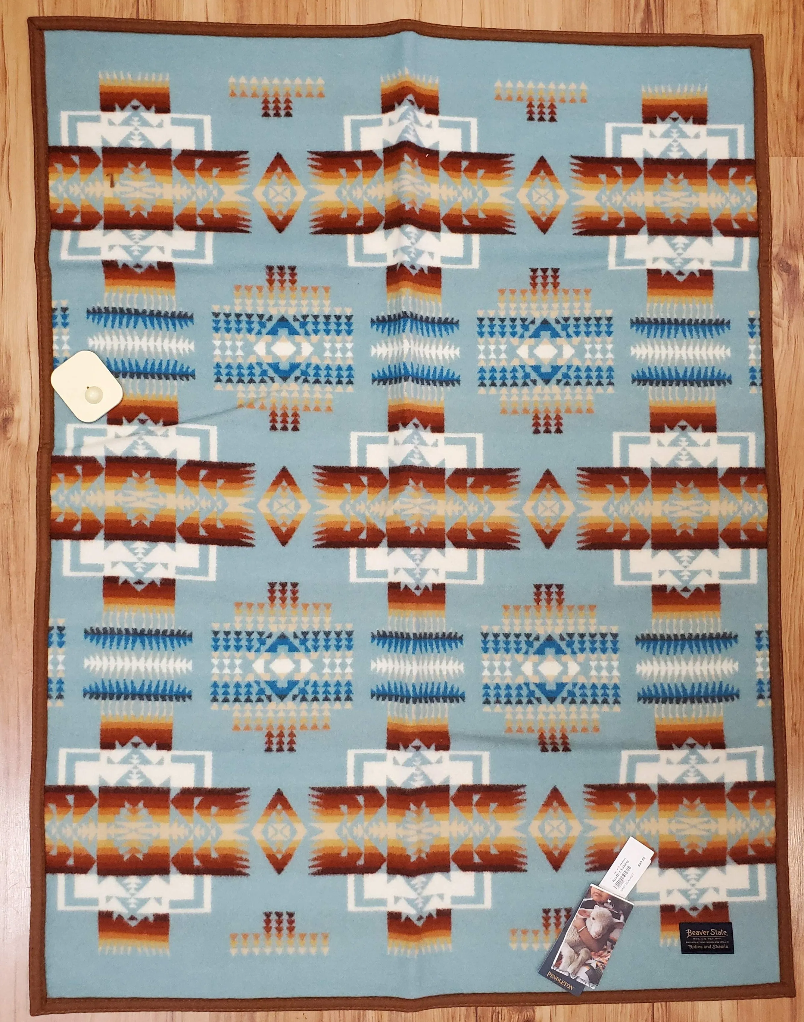 Pendleton Chief Joseph Baby Blanket Collection, Aqua