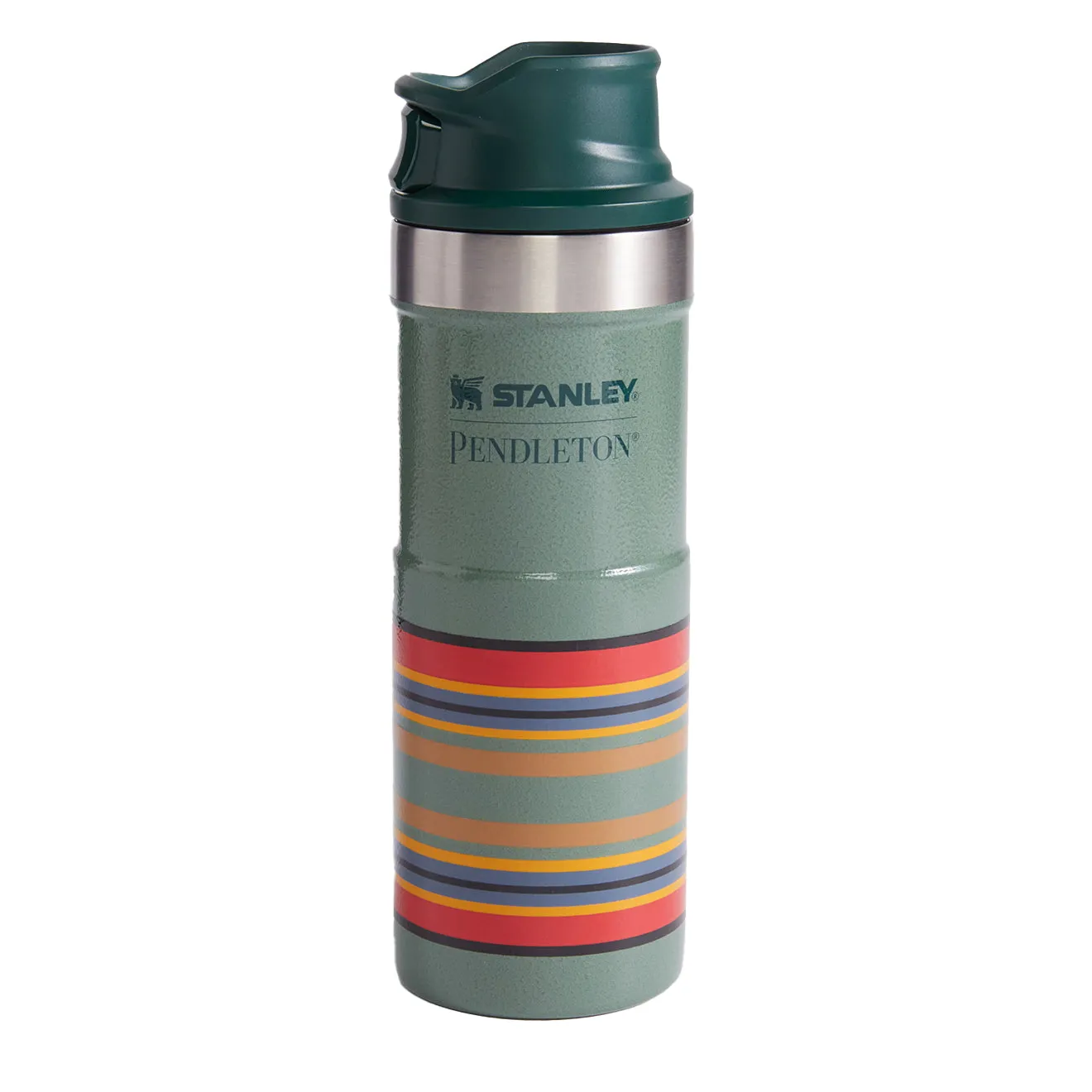 Pendleton Trigger Action Travel Mug 16oz Hammertone Green