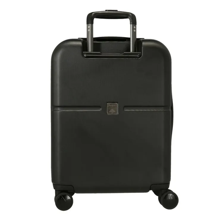 Pepe Jeans 7689121 Trolley Cabina 55 cm 4 Ruote Rigido Nero