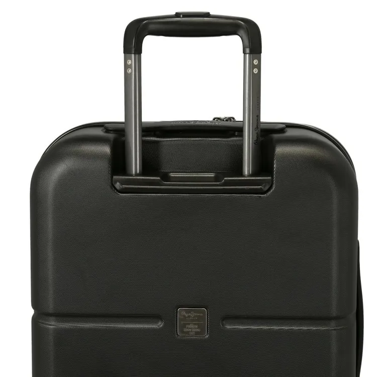 Pepe Jeans 7689121 Trolley Cabina 55 cm 4 Ruote Rigido Nero