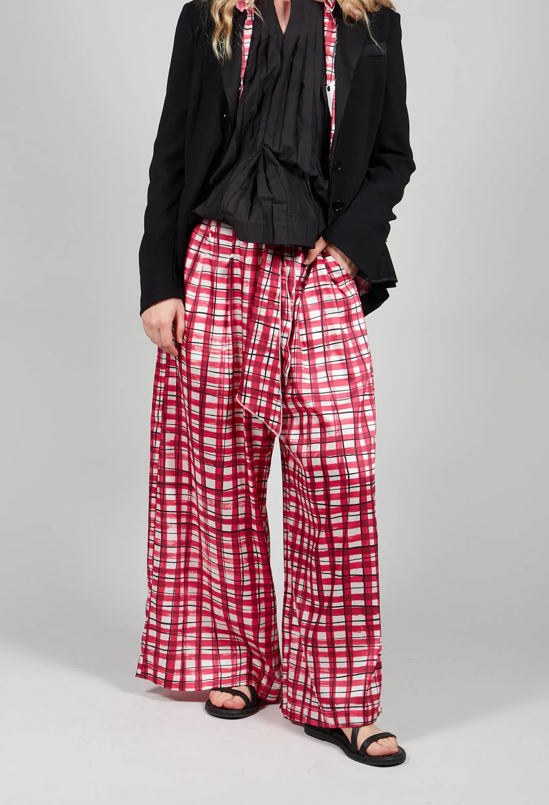 Perpetual Trousers in Pink Check