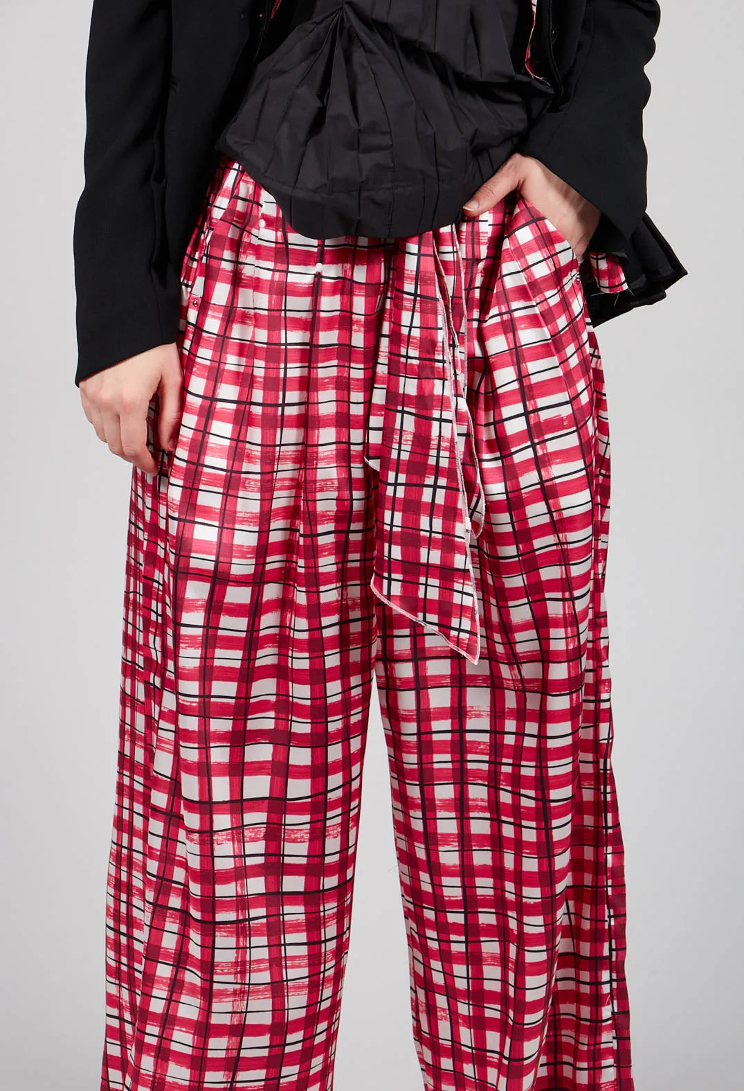 Perpetual Trousers in Pink Check