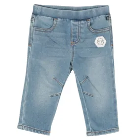 Philipp Plein Jeans Logo Blue