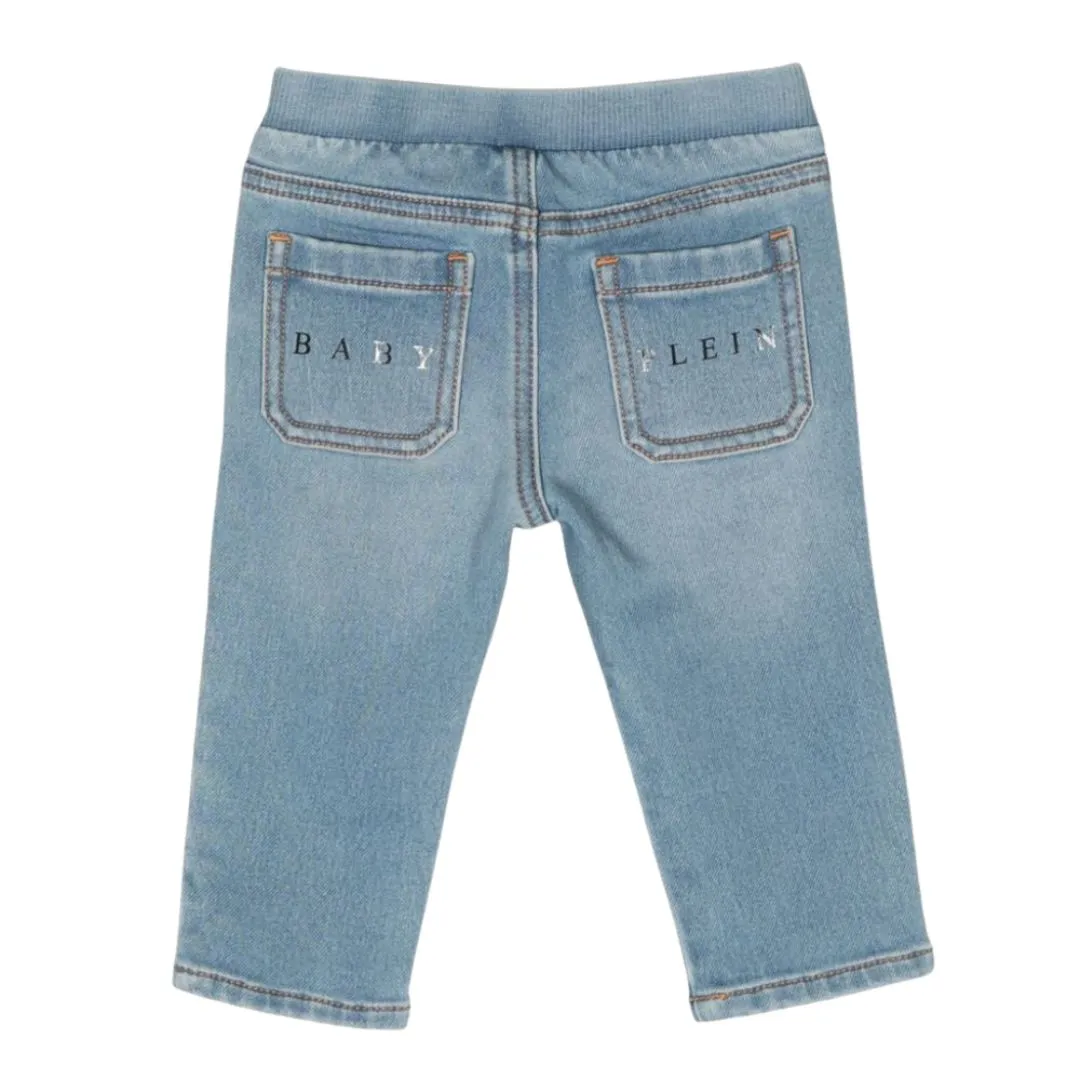 Philipp Plein Jeans Logo Blue