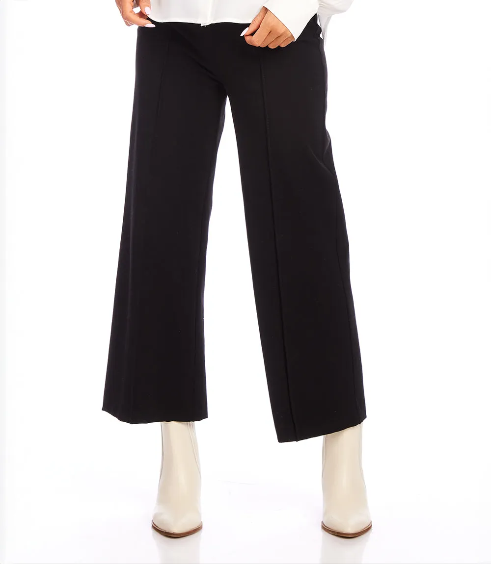 Pintuck Wide Leg Pants