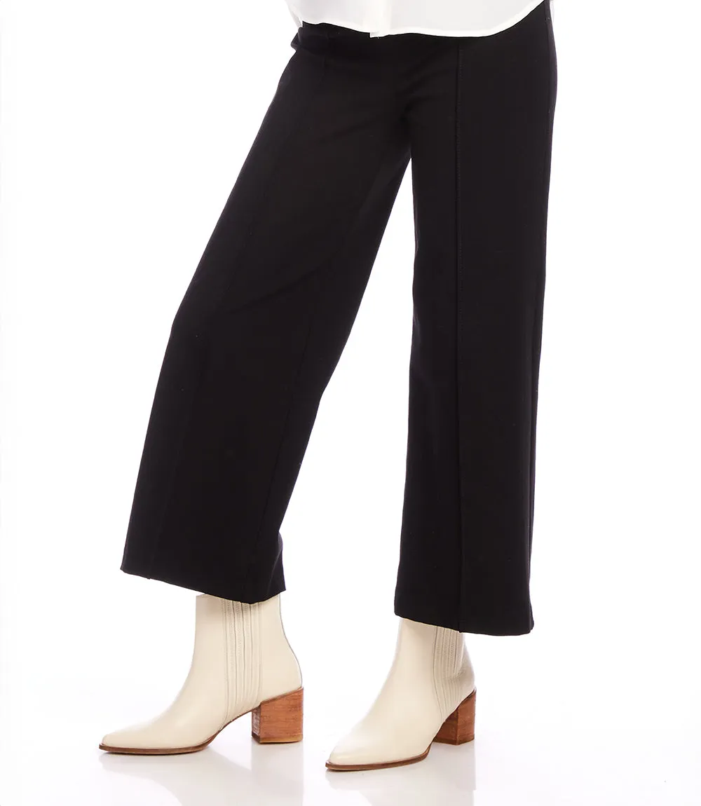 Pintuck Wide Leg Pants