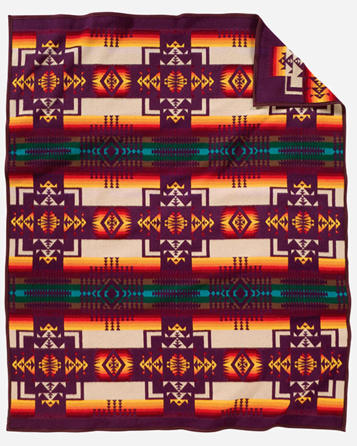 Product Name:  Pendleton Chief Joseph Maroon Blanket