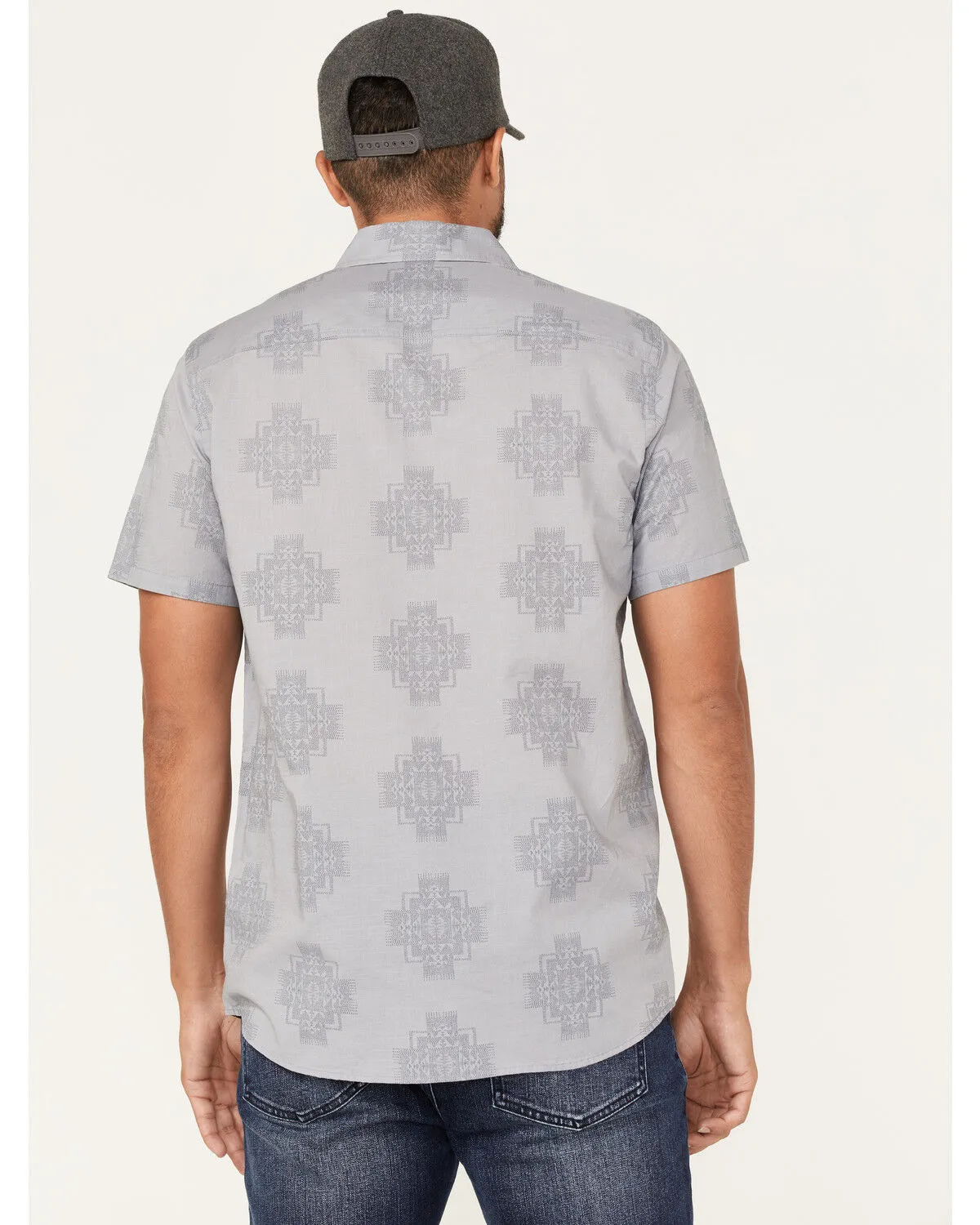 Product Name:  Pendleton Men's Shoreline Print Short Sleeve Western Shirt