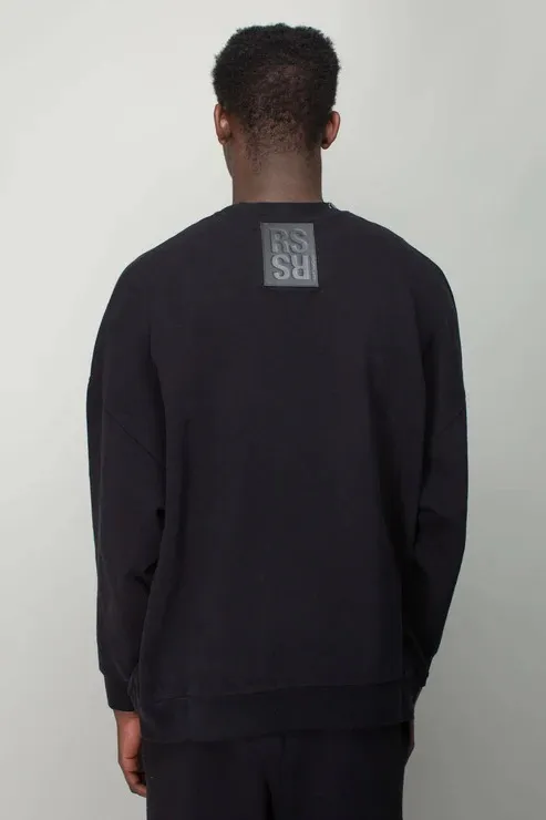 RAF SIMONS  |Crew Neck Pullovers Unisex Long Sleeves Cotton Oversized