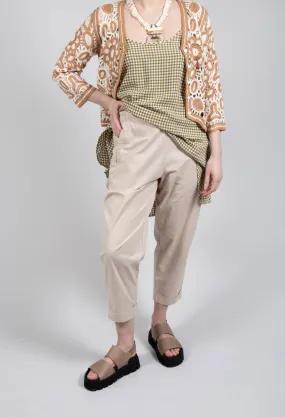 Relaxed Geisha Trousers in Rattan