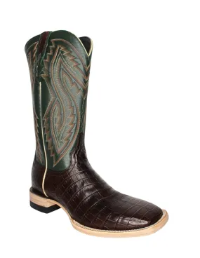 Resistol Mens Kango Tobacco Nile Crocodile Belly Cowboy Boots