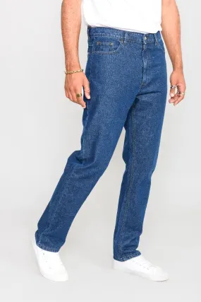 Rockford Long Leg Denim Jeans Blue Stonewash