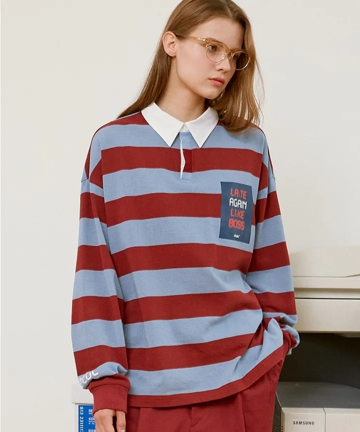 rolarola  |Stripes Unisex Street Style Long Sleeves Cotton