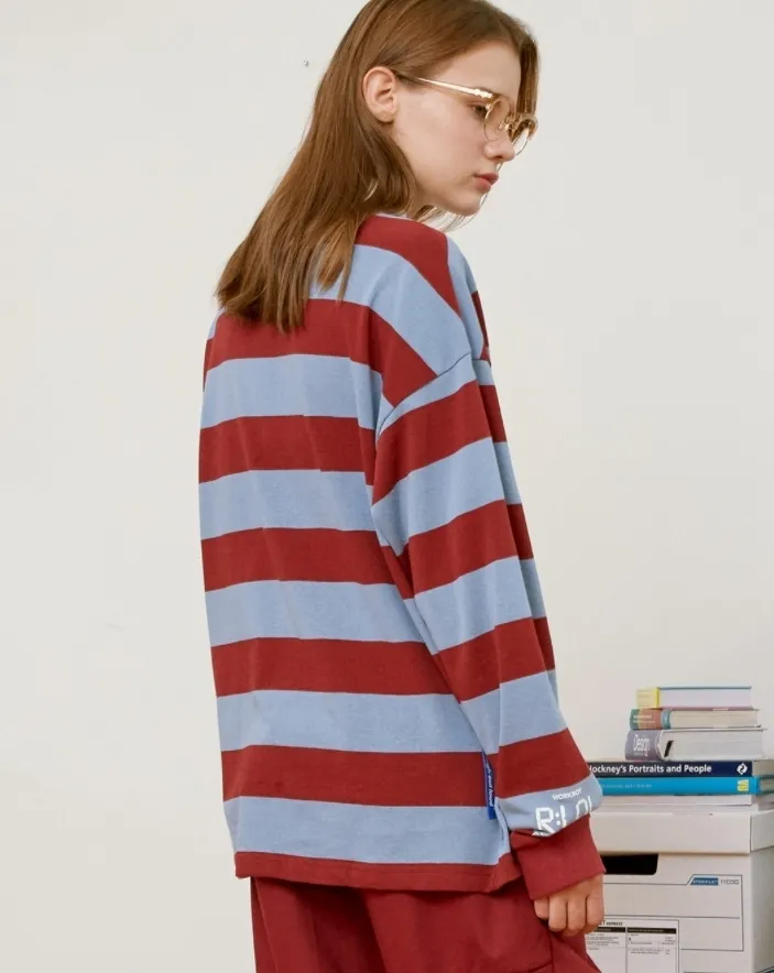 rolarola  |Stripes Unisex Street Style Long Sleeves Cotton