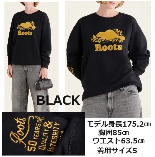 Roots  |Crew Neck Sweat Street Style Long Sleeves