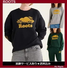 Roots  |Crew Neck Sweat Street Style Long Sleeves