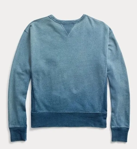 RRL  |Crew Neck Pullovers Long Sleeves Plain Cotton Surf Style