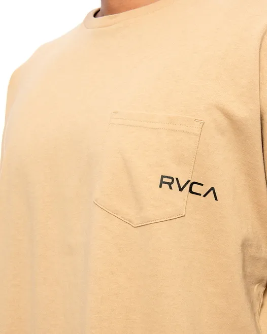 RVCA  |Crew Neck Unisex Long Sleeves Plain Long Sleeve T-shirt Logo