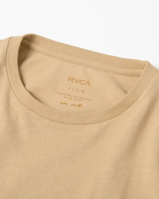 RVCA  |Crew Neck Unisex Long Sleeves Plain Long Sleeve T-shirt Logo