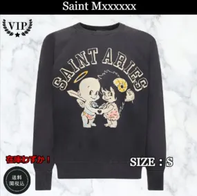 Saint Mxxxxxx  |Crew Neck Pullovers Street Style Long Sleeves Cotton