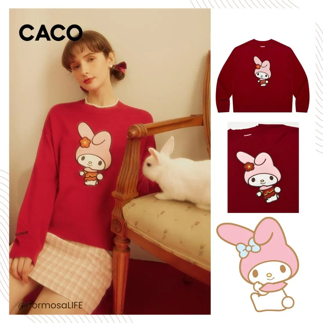 SANRIO  |Casual Style Street Style U-Neck Collaboration Long Sleeves