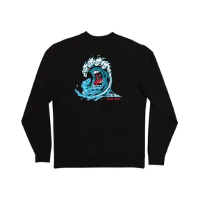 Santa Cruz Wave Crew Neck Sweatshirt - Black