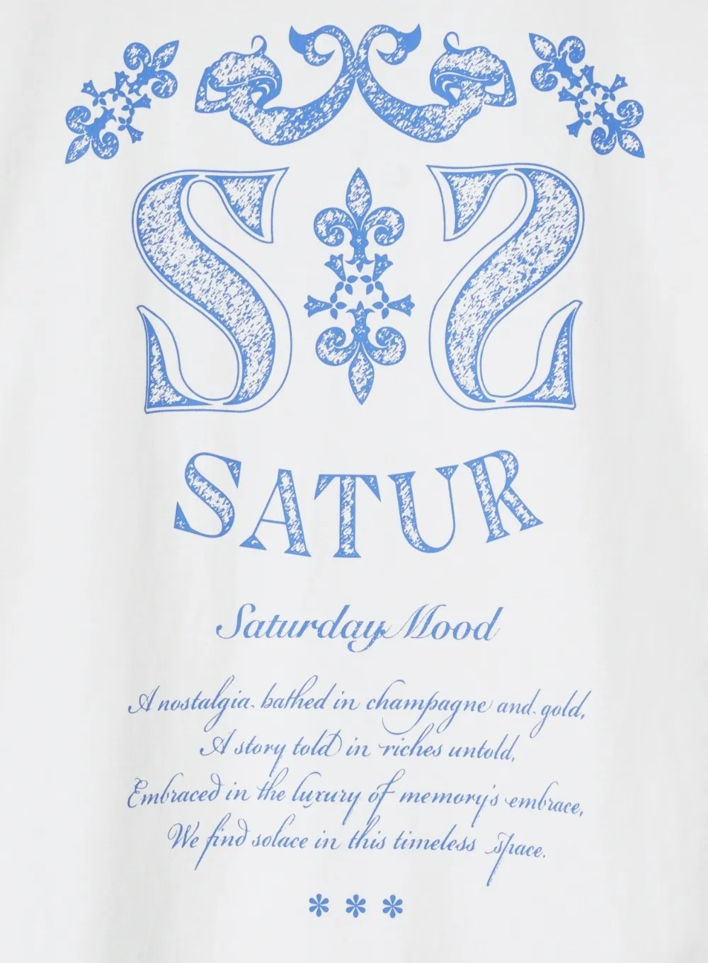 SATUR  |Pullovers Unisex Street Style Cotton Short Sleeves Logo