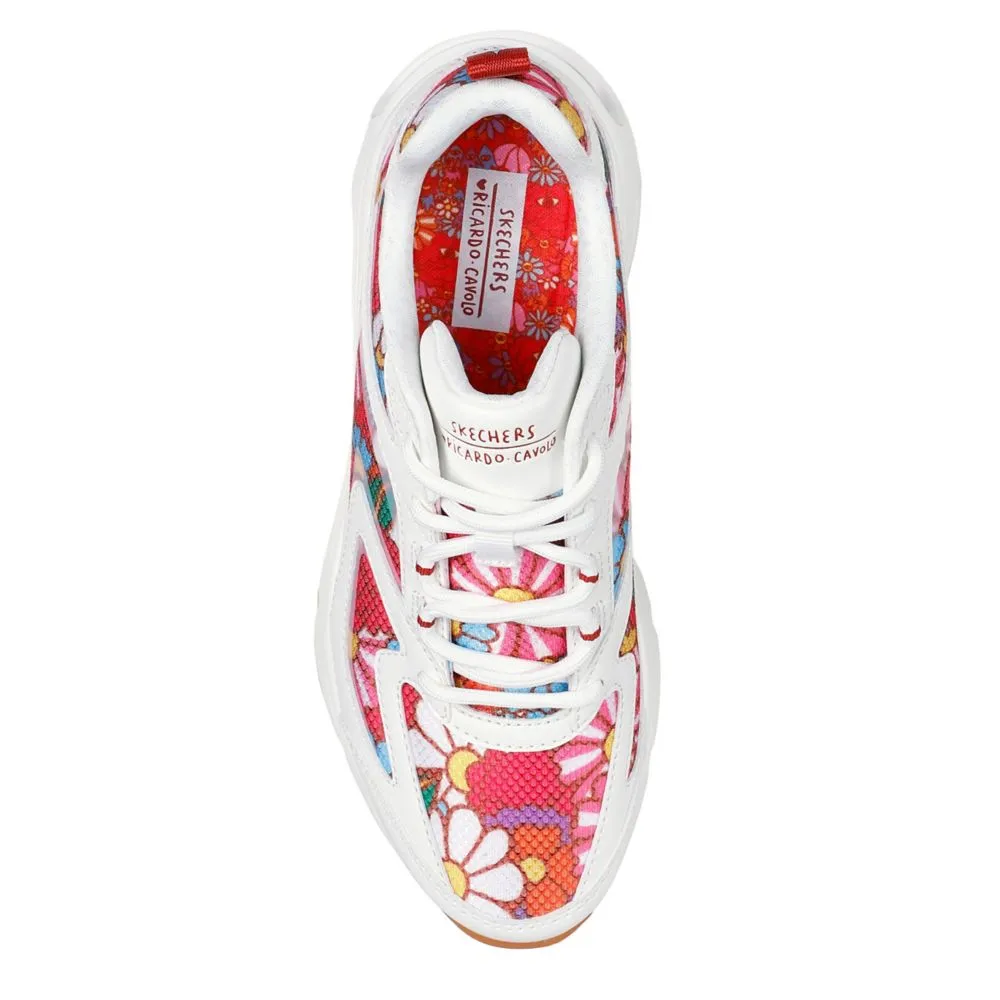 SKECHERS  WOMENS RICARDO CAVOLO SPRING BLOOM UNO SNEAKER