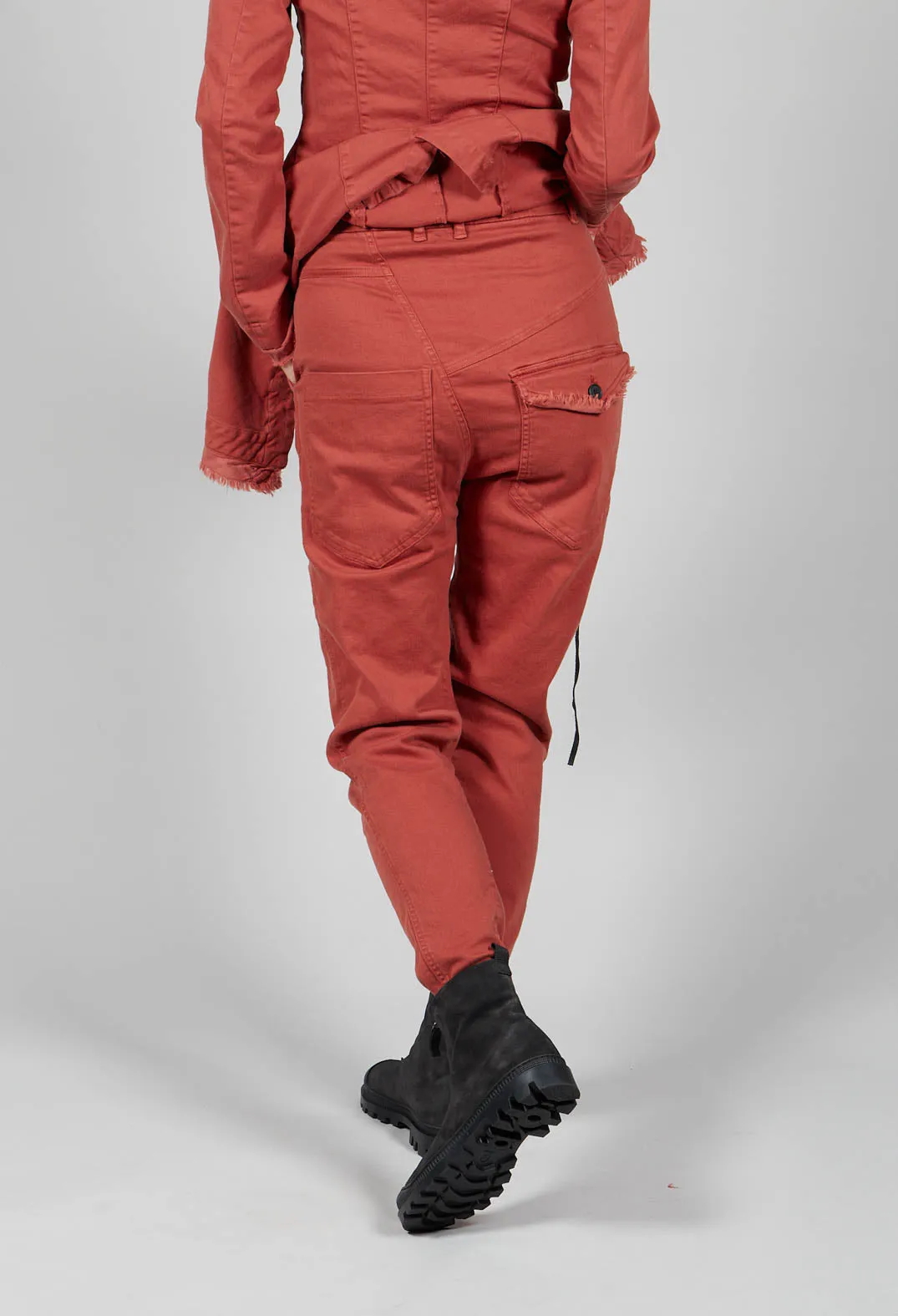 Slim Fit Trousers in Picante