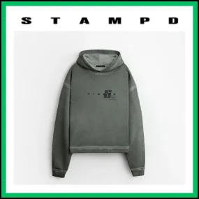 Stampd' LA  |Pullovers Unisex Street Style Long Sleeves Cotton Logo