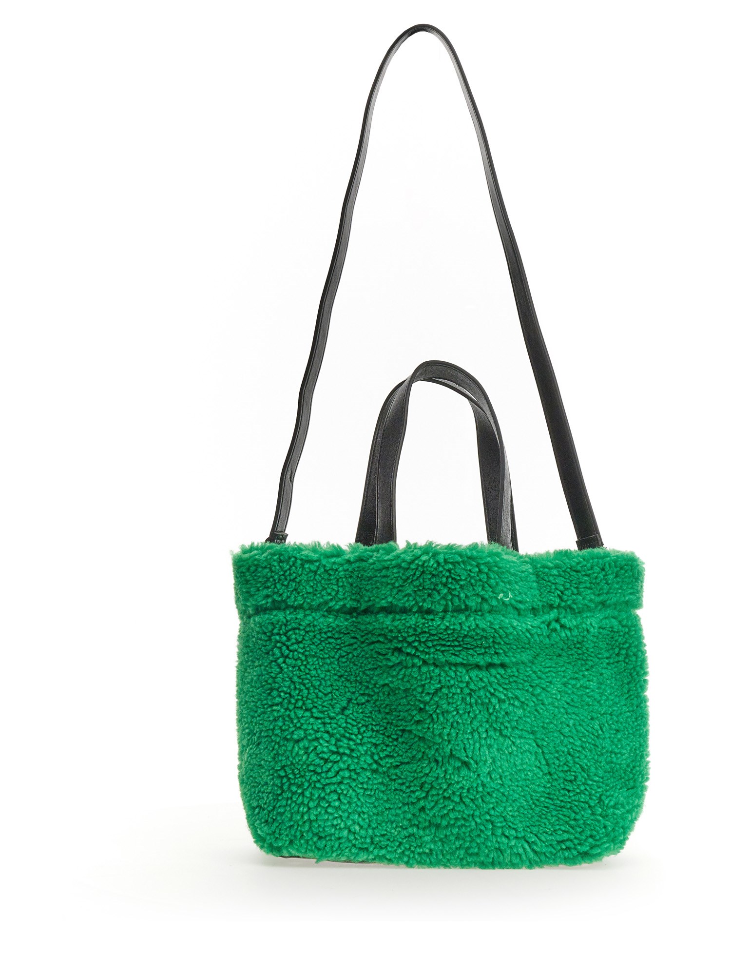 STAND    FAUX FUR SHOPPING BAG