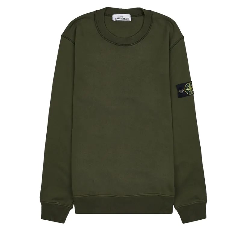 STONE ISLAND  |Crew Neck Street Style Long Sleeves Plain Cotton