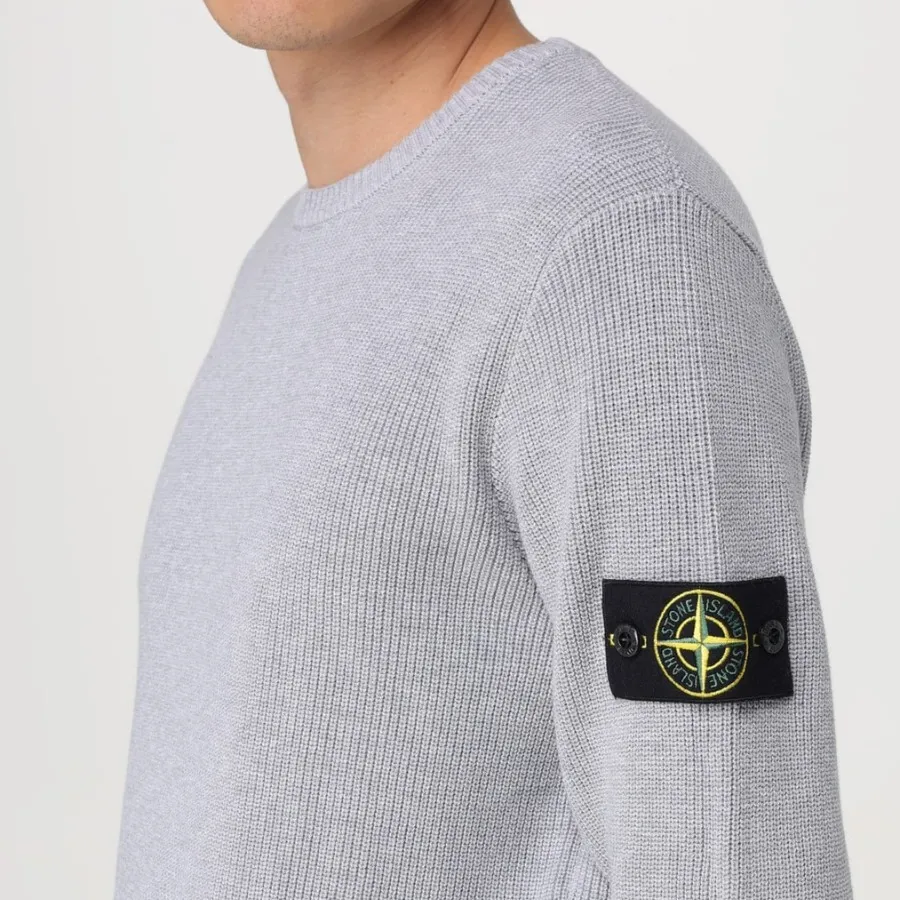 STONE ISLAND  |Pullovers Street Style Long Sleeves Cotton Logo Sweatshirts