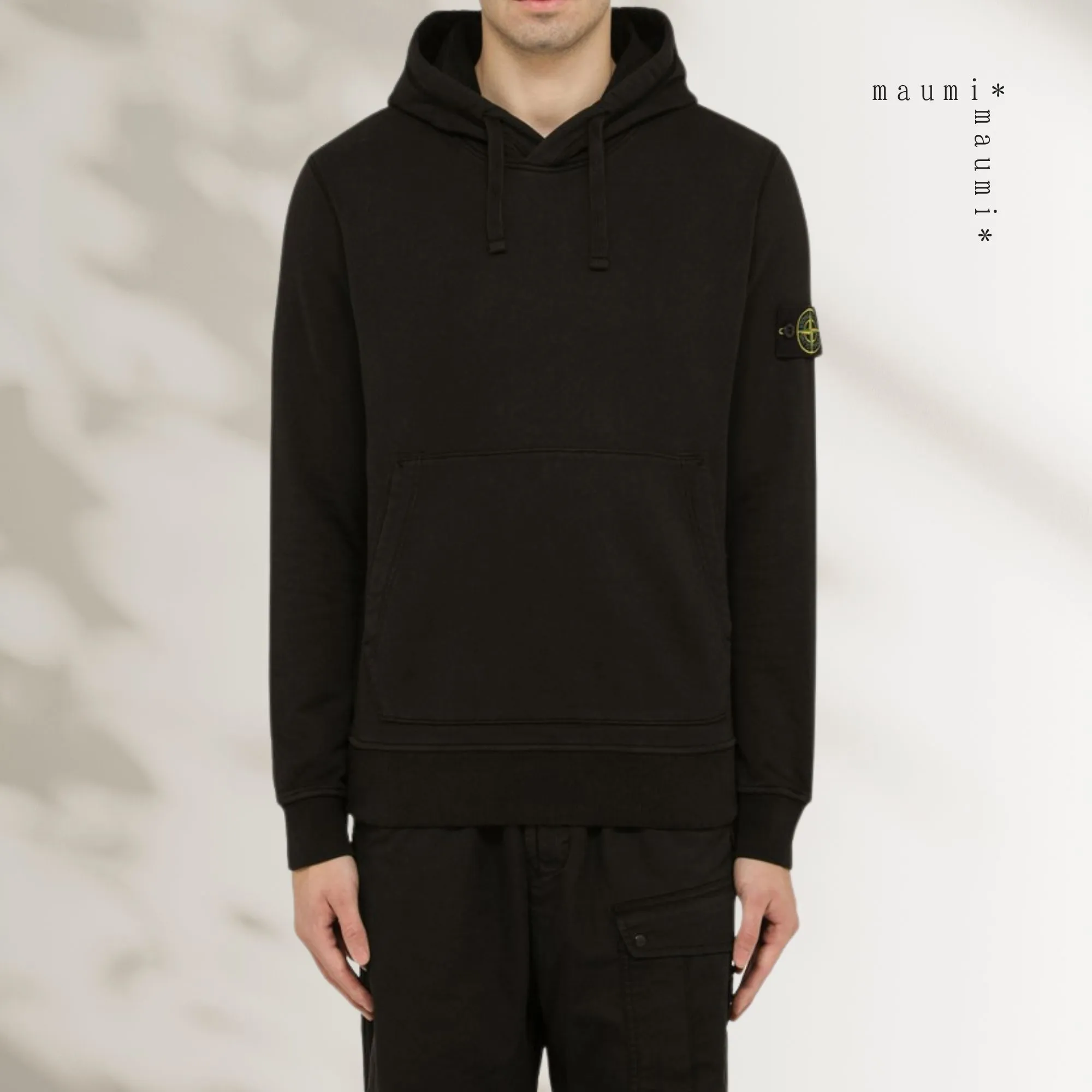 STONE ISLAND  |Street Style Long Sleeves Plain Cotton Logos on the Sleeves