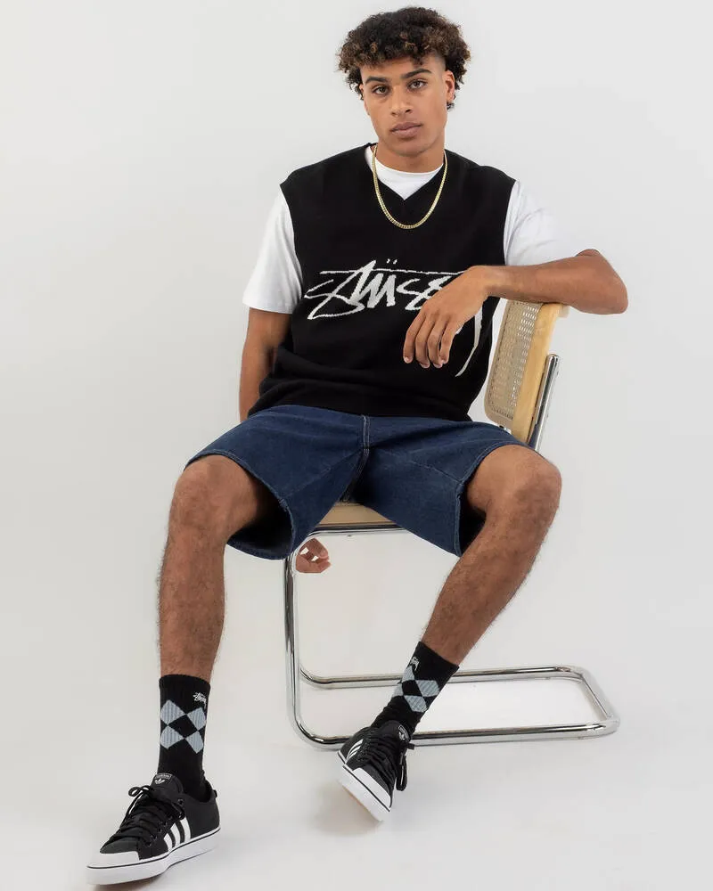 STUSSY  |Pullovers Street Style Cotton Logo Skater Style