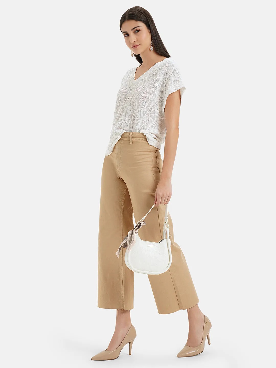 Textured Drop Shoulder Top