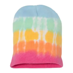 Tie Dye 12 Inch Knit Beanie