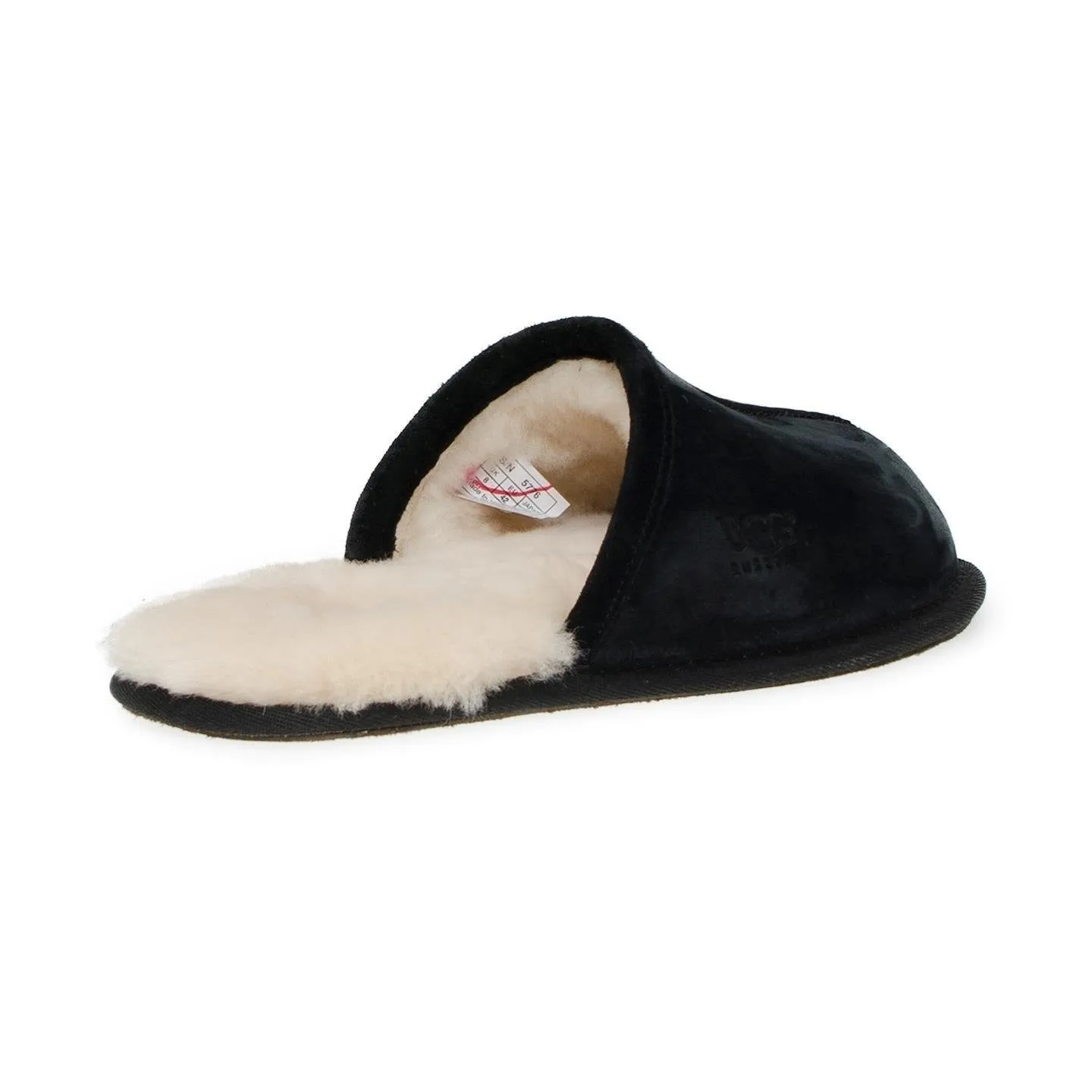 UGG Scuff Suede Black Slippers - Men's