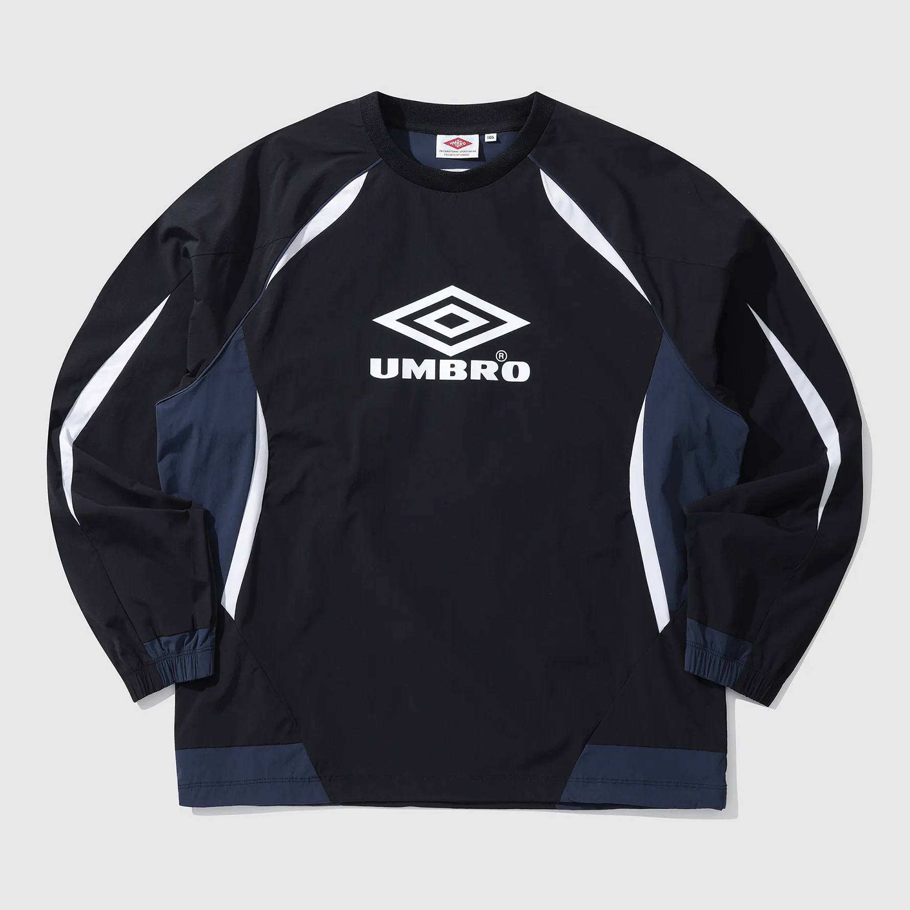 UMBRO  |Unisex U-Neck Long Sleeves Plain Long Sleeve T-shirt Logo