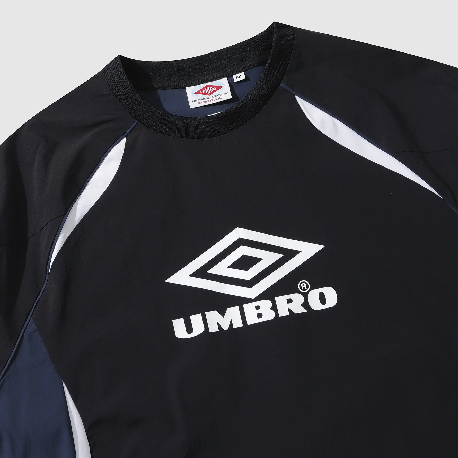 UMBRO  |Unisex U-Neck Long Sleeves Plain Long Sleeve T-shirt Logo