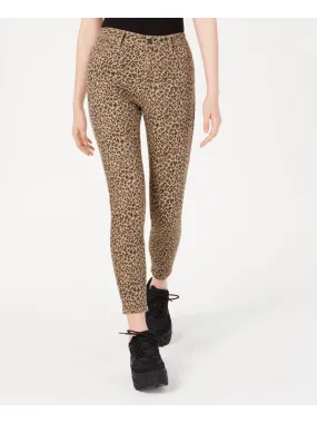 Vanilla Star Women's Animal Print Jeans Brown Size 7