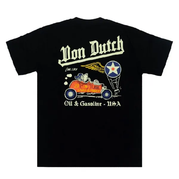 Von Dutch  |Pullovers Unisex Street Style Plain Cotton Short Sleeves