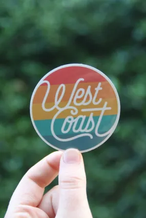 West Coast Life Vinyl Sticker