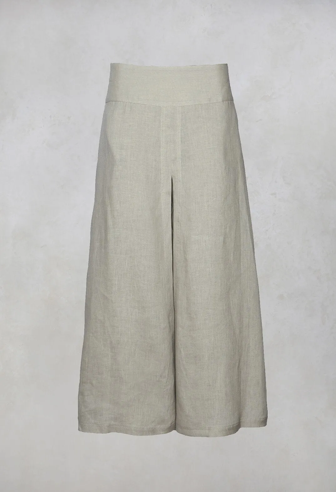 Wide Leg Trousers in Beige