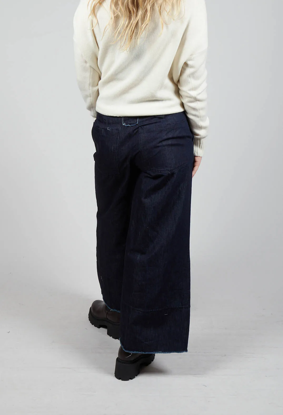 Wide Leg Trousers in Denim