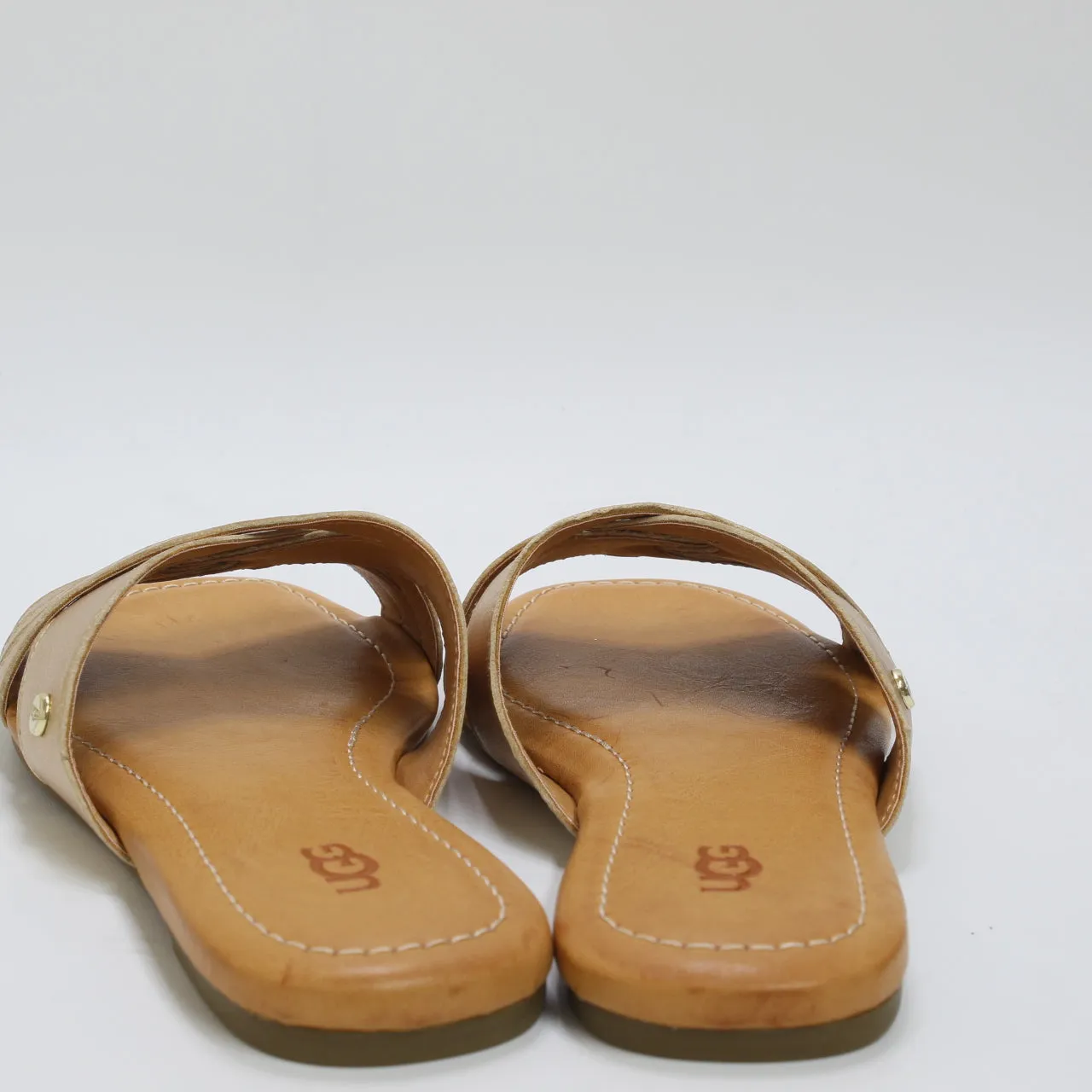 Womens UGG Kenleigh Slides Gold Metallic