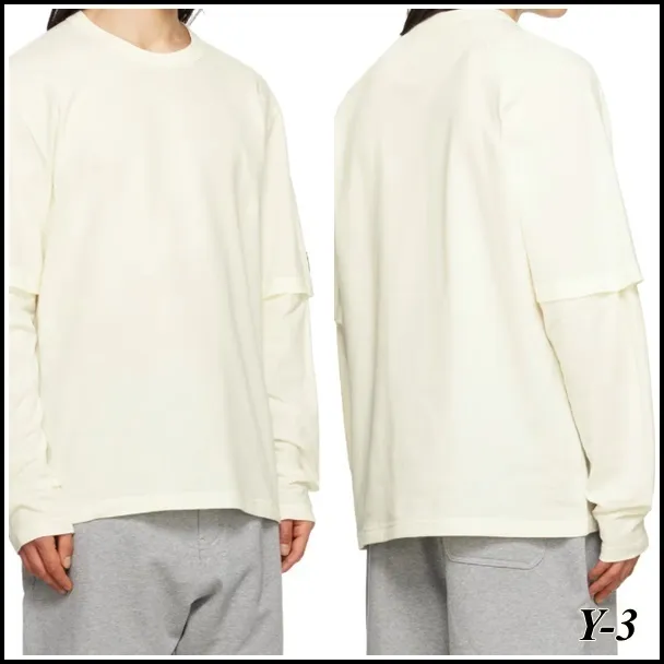 Y-3  |Unisex Street Style Long Sleeves Cotton Long Sleeve T-shirt