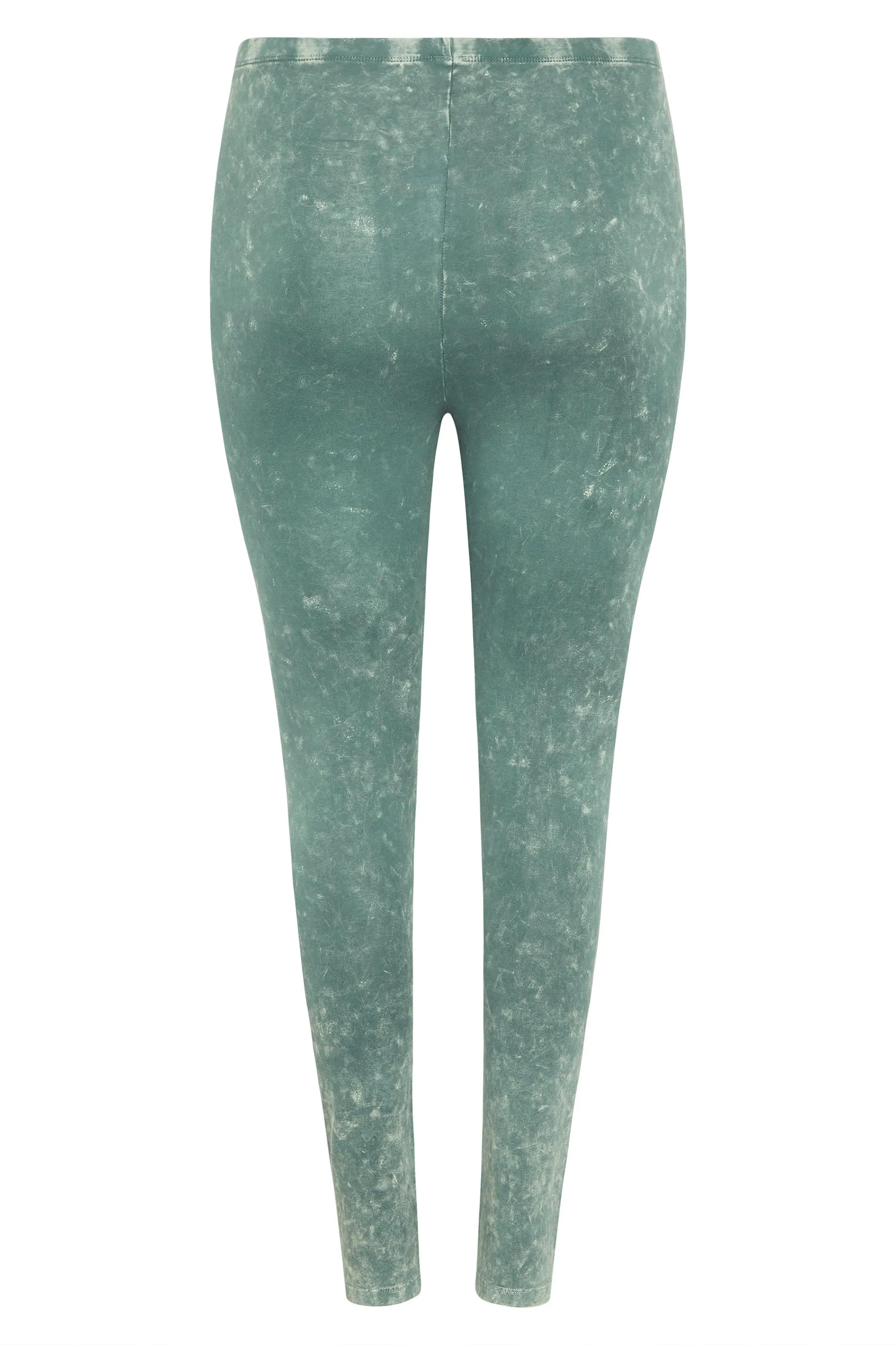 YOURS Curve Blue Acid Wash Stretch Leggings