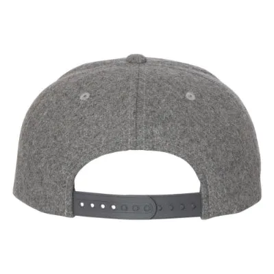 Yupoong Melton Wool Snapback Cap