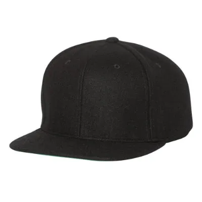 Yupoong Melton Wool Snapback Cap